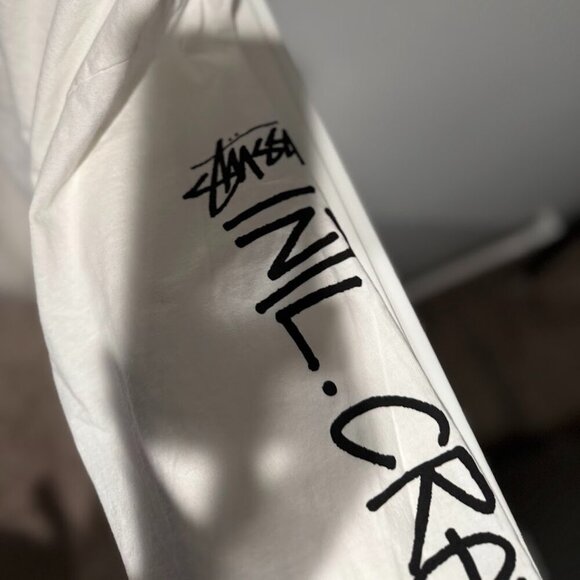 (XXL) NWT Stussy International Crew Long Sleeve Tee Natural - Picture 9 of 9
